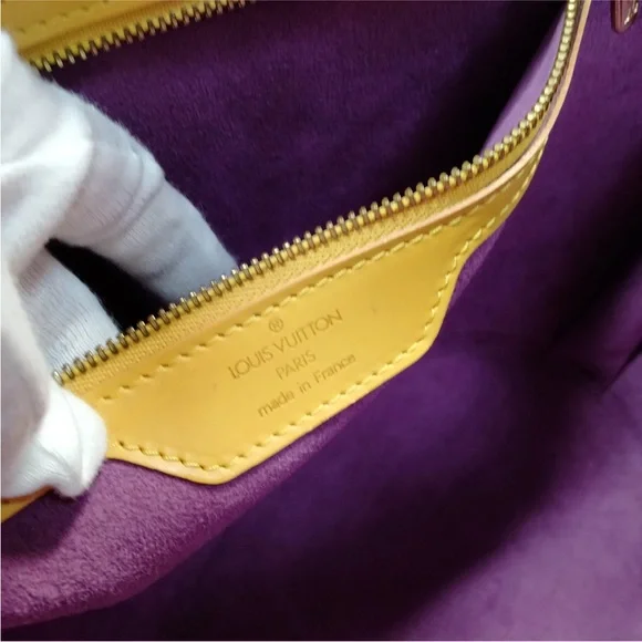 Louis Vuitton St. Jacques Yellow Epi Leather Shoulder Bag - Picture 7 of 9